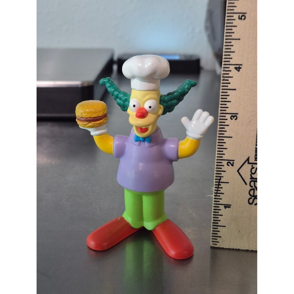 Toy Burger King Kids 4" Multicolor Krusty the Clown Burger Chef 2007 Figure